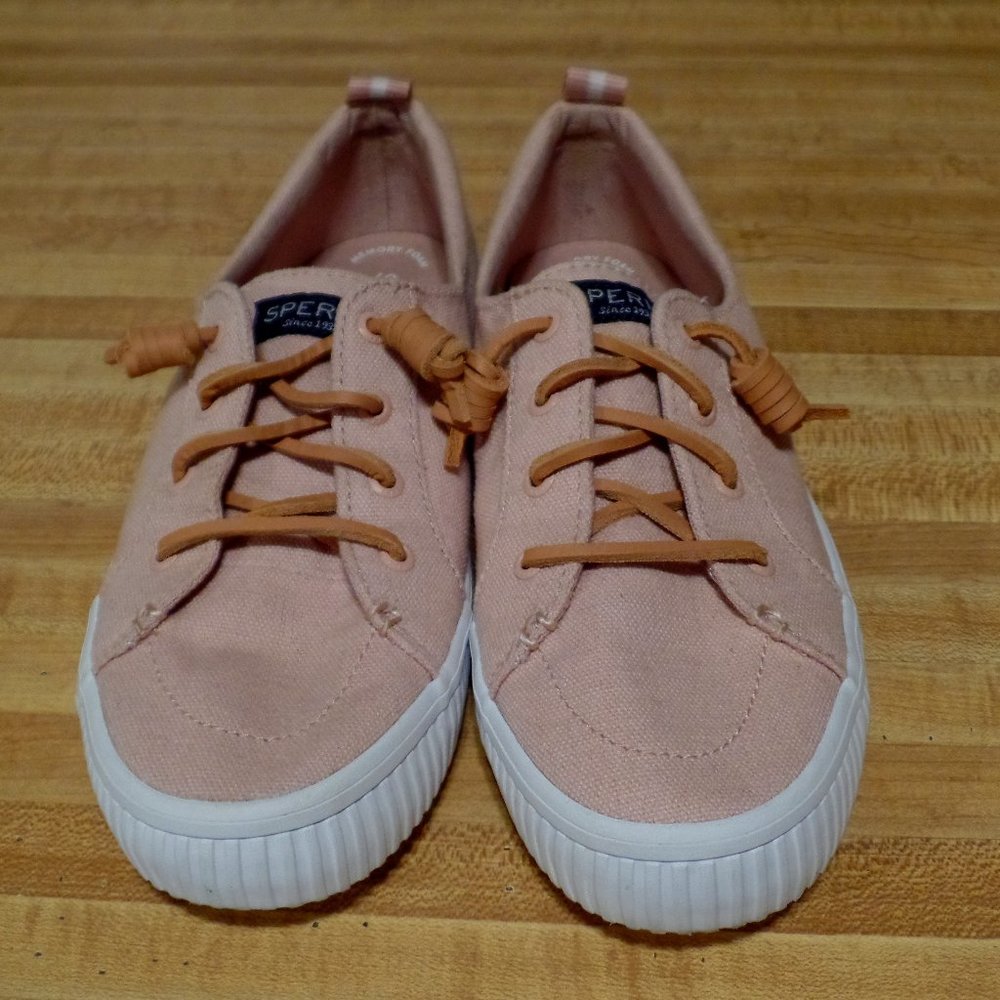 Sperry® Crest Vibe Creeper Linen sneaker in rose